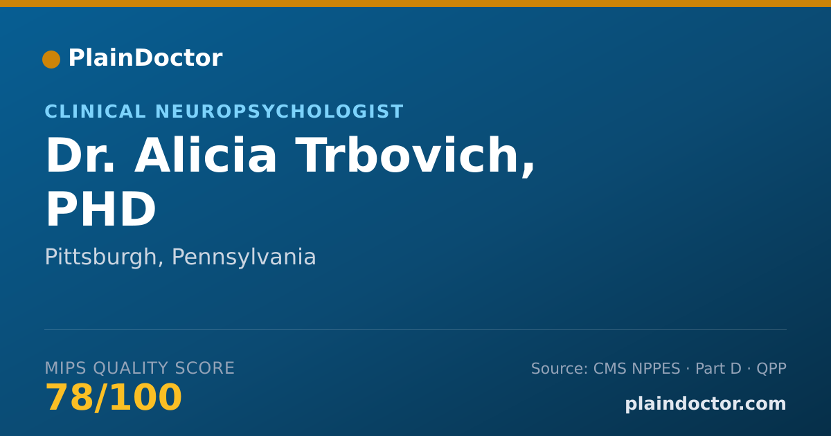 Shareable card for Alicia Trbovich, PHD - Clinical Neuropsychologist, Pittsburgh, PA
