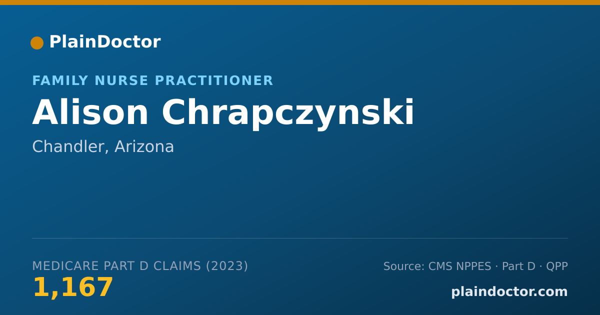 Shareable card for Alison Chrapczynski - Family Nurse Practitioner, Chandler, AZ