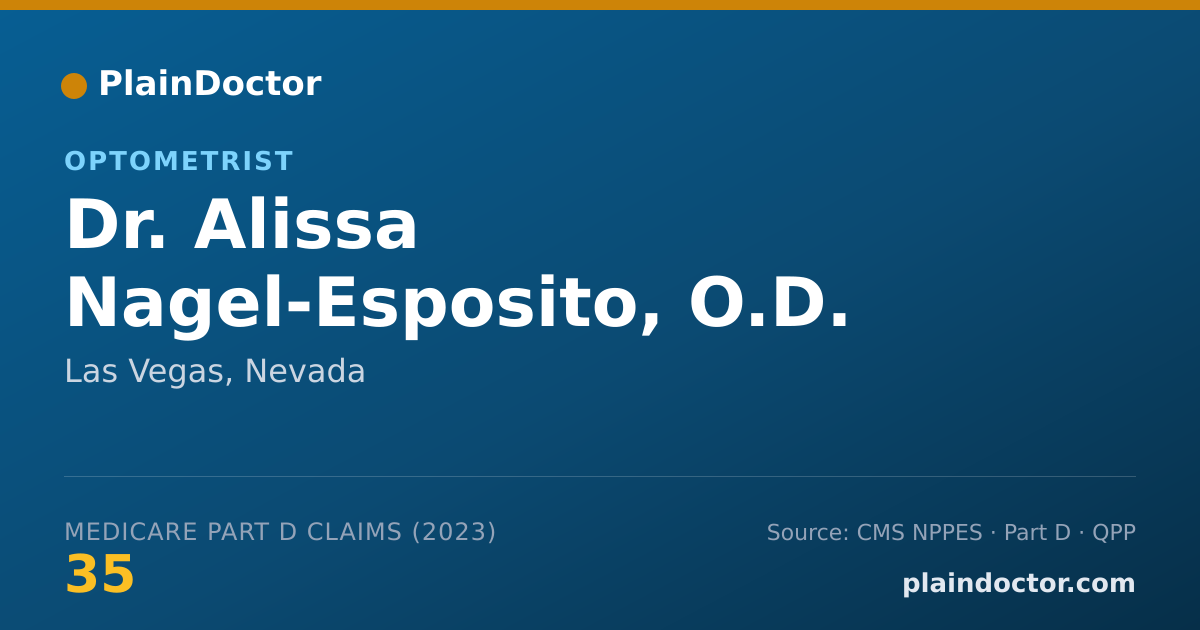 Shareable card for Alissa Nagel-Esposito, O.D. - Optometrist, Las Vegas, NV