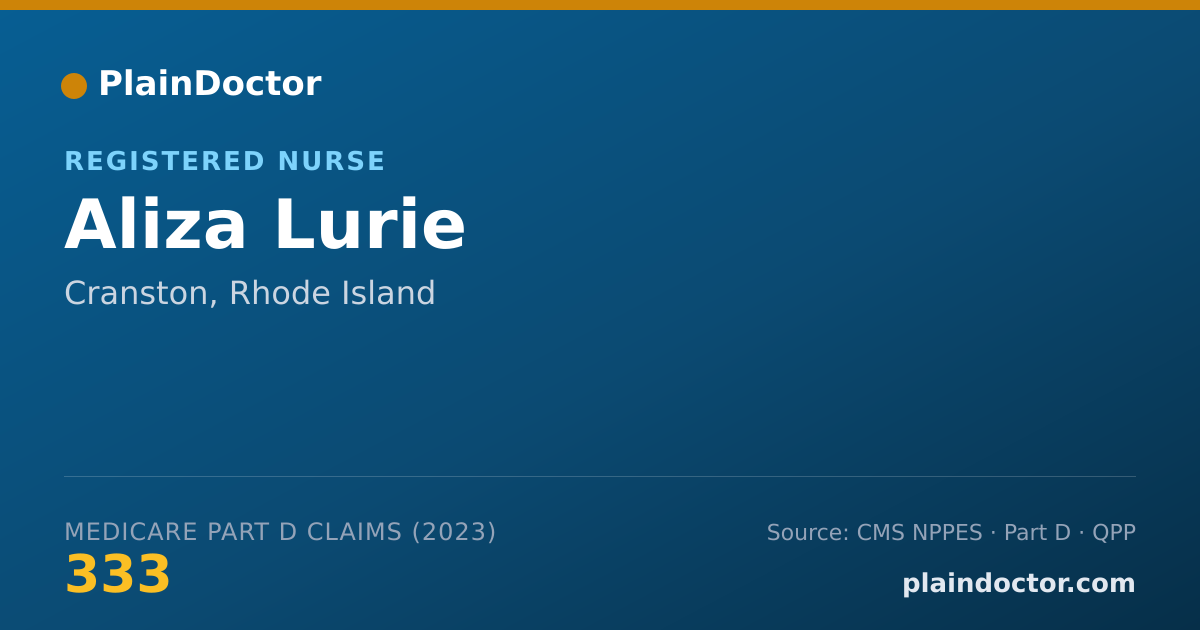 Shareable card for Aliza Lurie - Registered Nurse, Cranston, RI