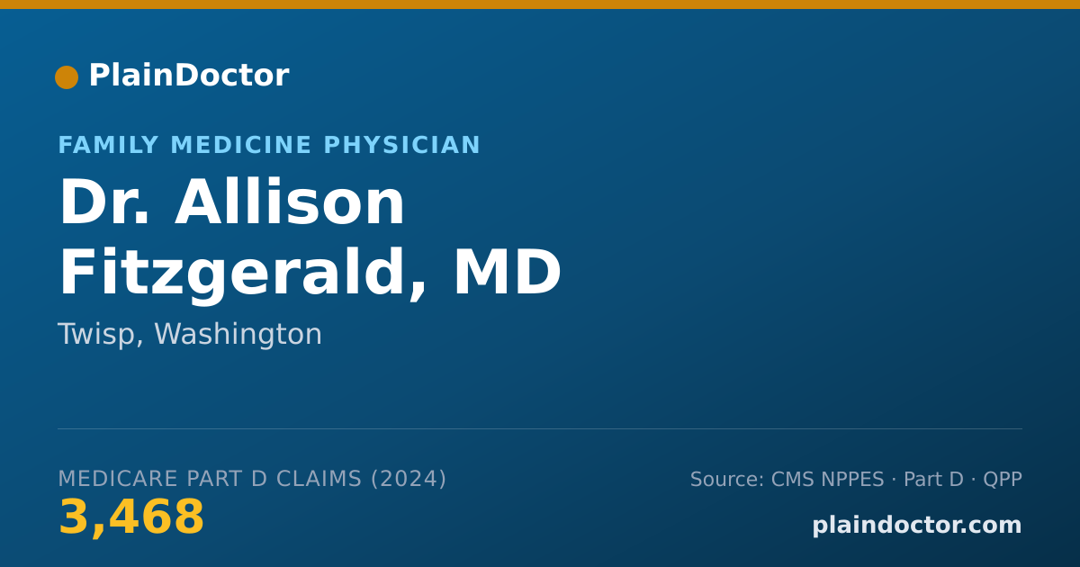 Shareable card for Allison Fitzgerald, MD - Family Medicine Physician, Twisp, WA