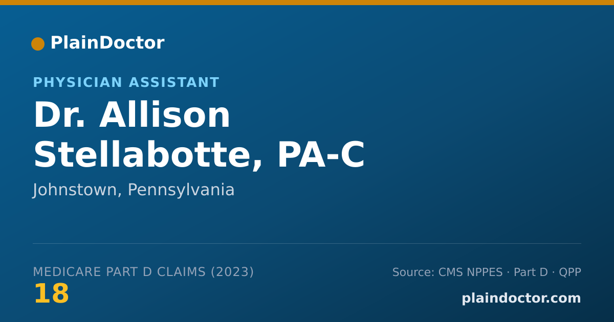 Shareable card for Allison Stellabotte, PA-C - Physician Assistant, Johnstown, PA