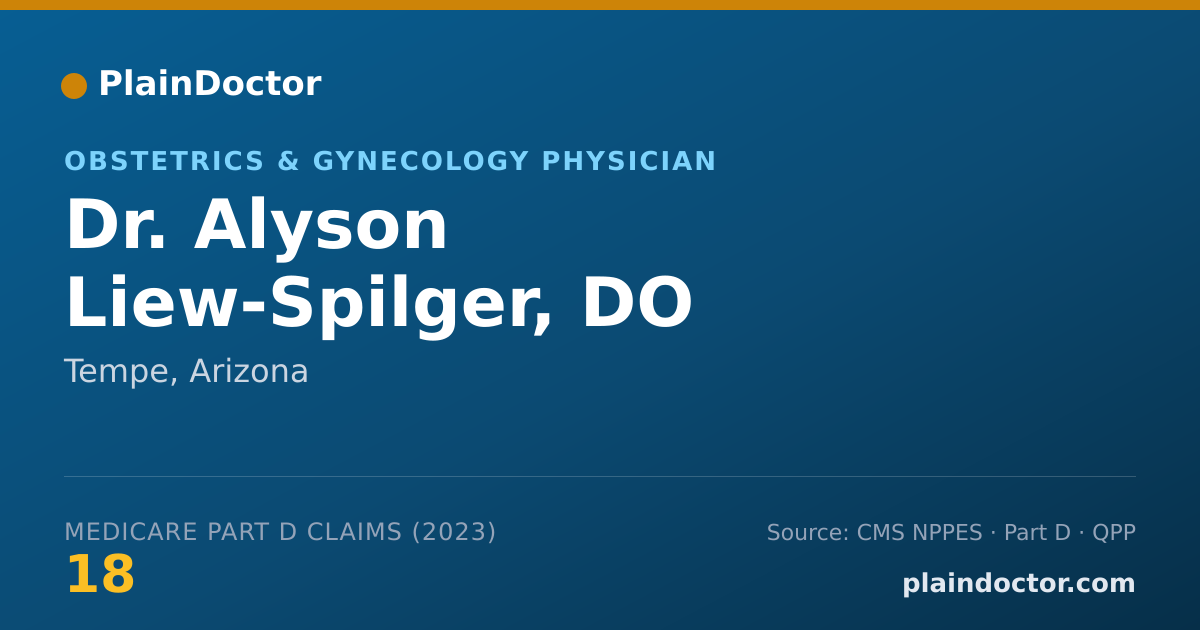 Shareable card for Alyson Liew-Spilger, DO - Obstetrics & Gynecology Physician, Tempe, AZ