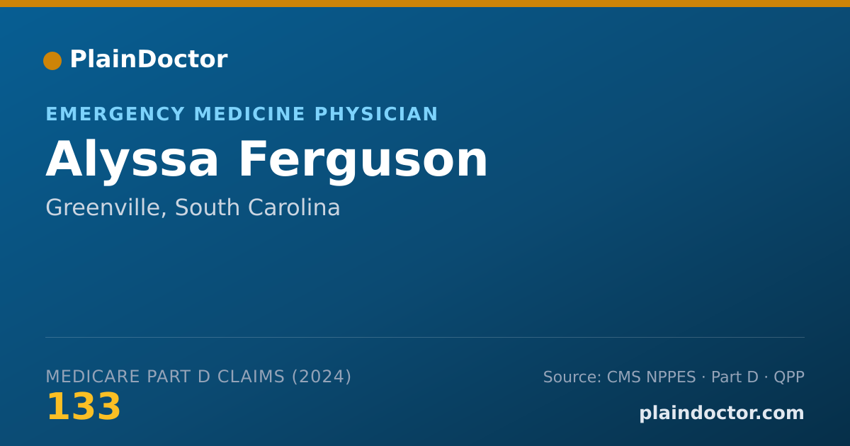 Shareable card for Alyssa Ferguson - Student in an Organized Health Care Education/Training Program, Greenville, SC