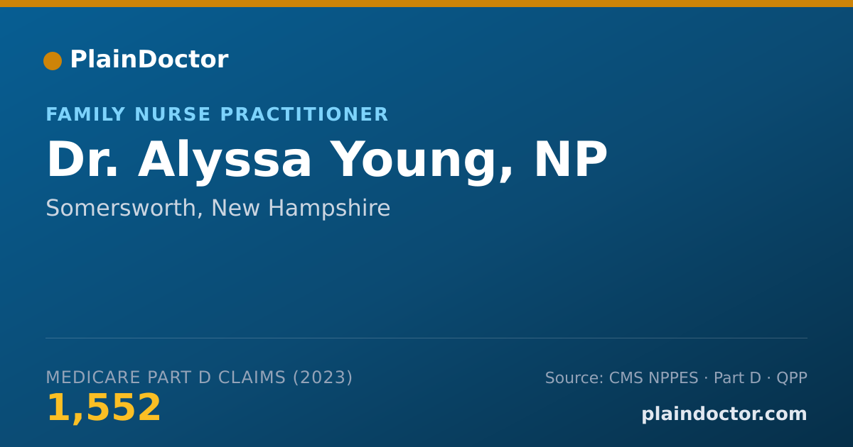 Shareable card for Alyssa Young, NP - Family Nurse Practitioner, Somersworth, NH