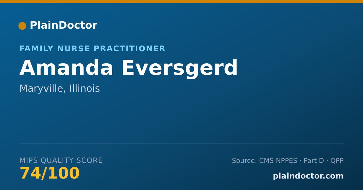 Shareable card for Amanda Eversgerd - Family Nurse Practitioner, Maryville, IL