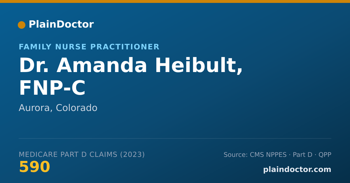 Shareable card for Amanda Heibult, FNP-C - Family Nurse Practitioner, Aurora, CO
