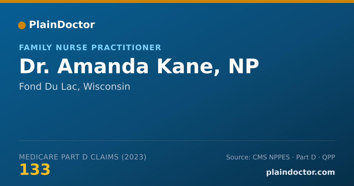 Shareable card for Amanda Kane, NP - Family Nurse Practitioner, Fond Du Lac, WI