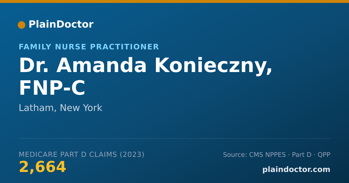 Shareable card for Amanda Konieczny, FNP-C - Family Nurse Practitioner, Latham, NY