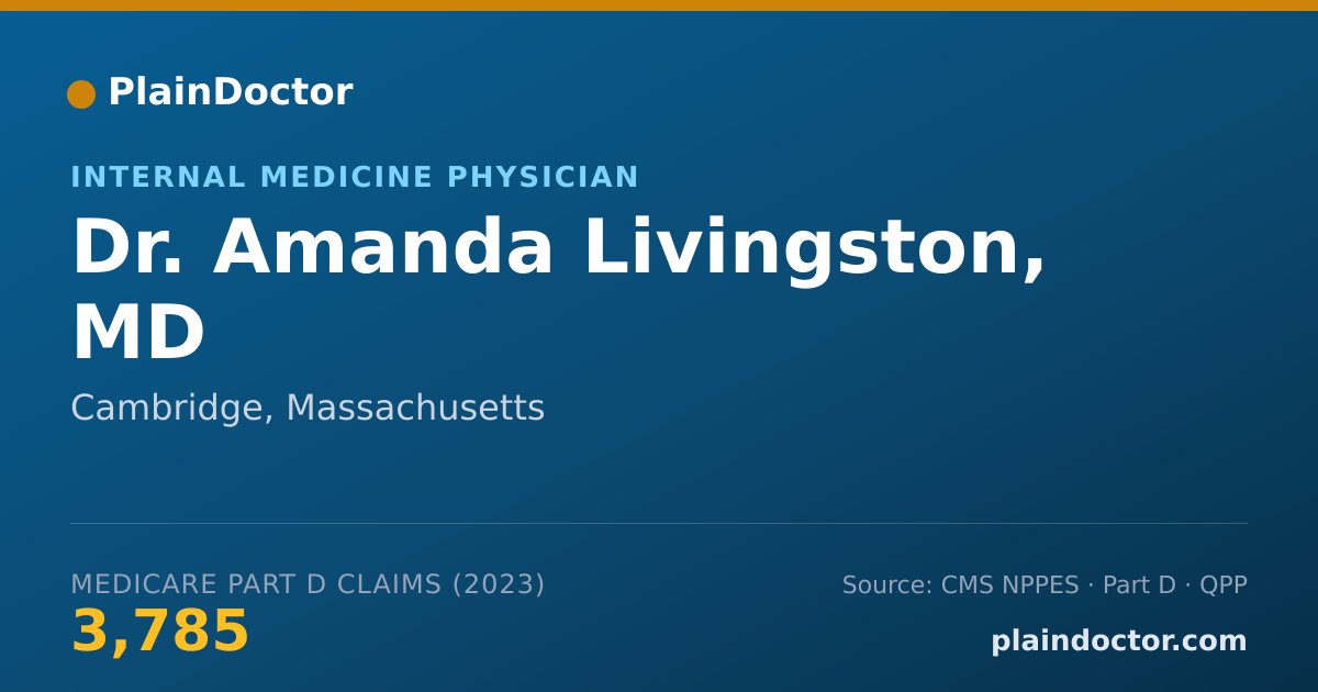 Shareable card for Amanda Livingston, MD - Internal Medicine Physician, Cambridge, MA