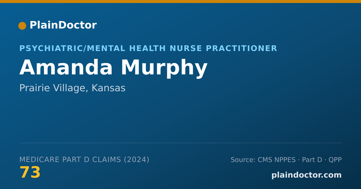 Shareable card for Amanda Murphy - Psychiatric/Mental Health Nurse Practitioner, Prairie Village, KS