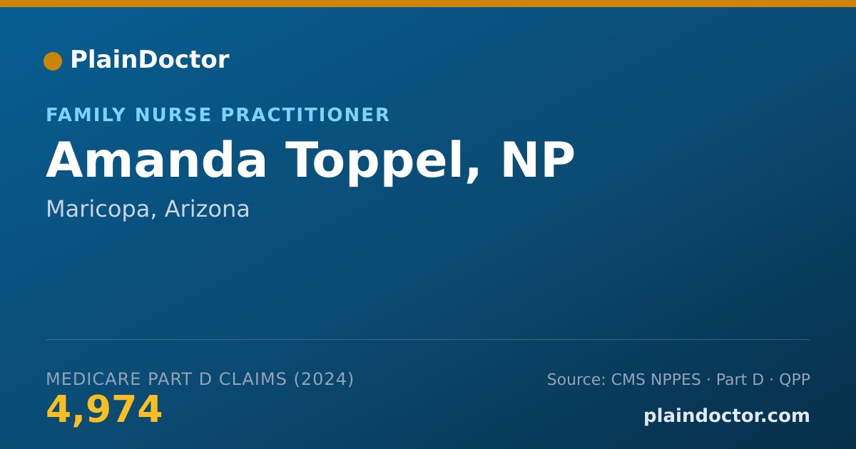 Shareable card for Amanda Toppel, NP - Family Nurse Practitioner, Maricopa, AZ