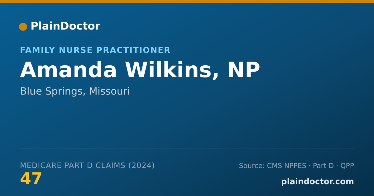 Shareable card for Amanda Wilkins, NP - Family Nurse Practitioner, Blue Springs, MO