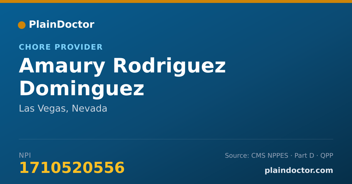 Shareable card for Amaury Rodriguez Dominguez - Chore Provider, Las Vegas, NV