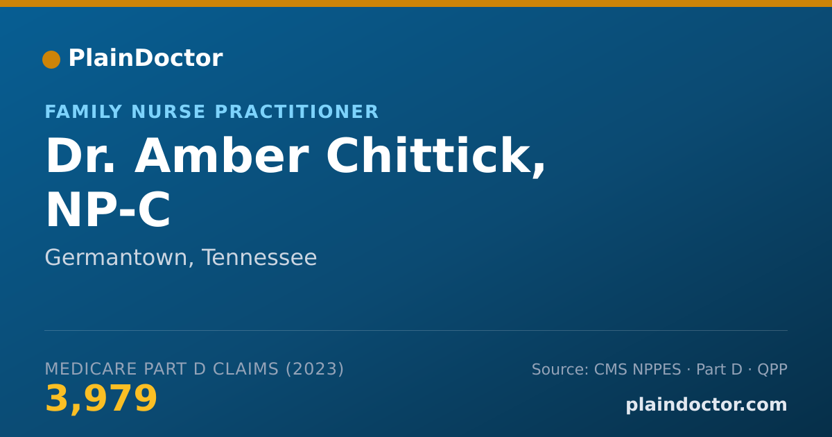 Shareable card for Amber Chittick, NP-C - Family Nurse Practitioner, Germantown, TN