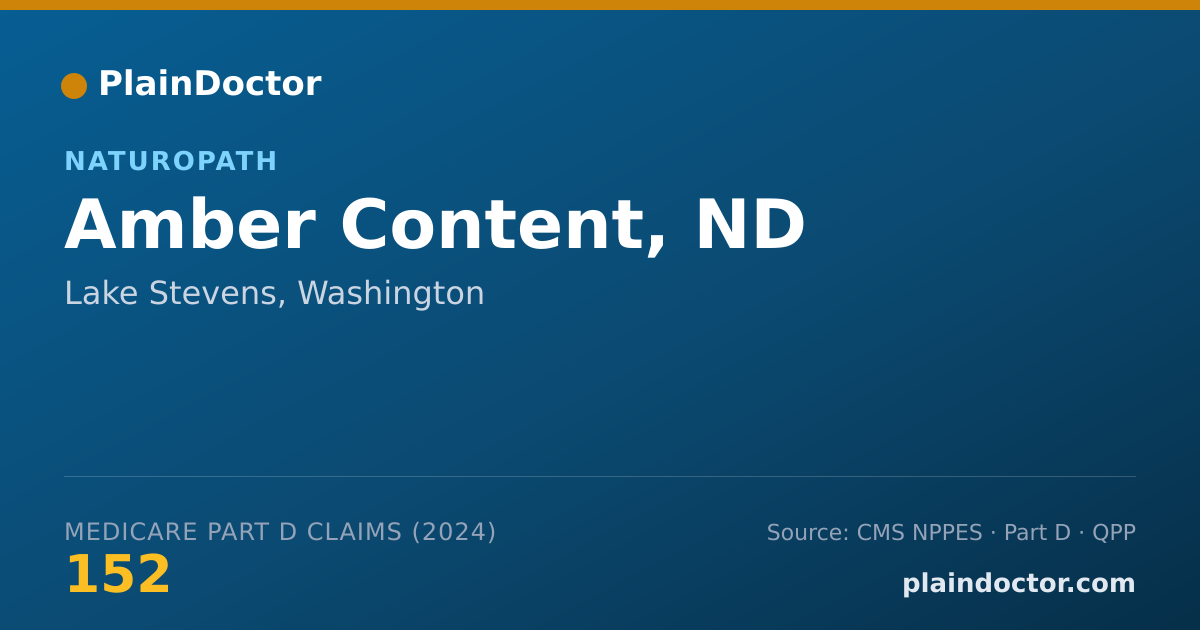 Shareable card for Amber Content, ND - Naturopath, Lake Stevens, WA