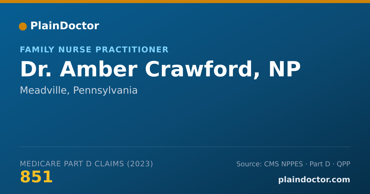 Shareable card for Amber Crawford, NP - Family Nurse Practitioner, Meadville, PA
