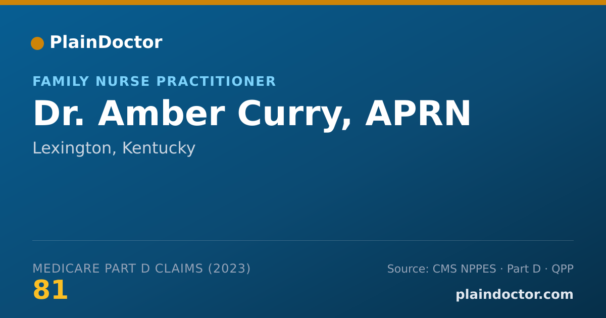 Shareable card for Amber Curry, APRN - Family Nurse Practitioner, Lexington, KY