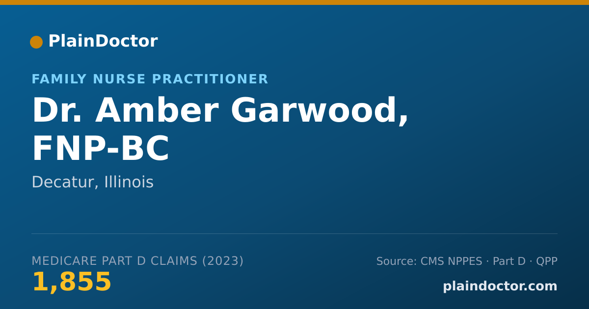 Shareable card for Amber Garwood, FNP-BC - Family Nurse Practitioner, Decatur, IL