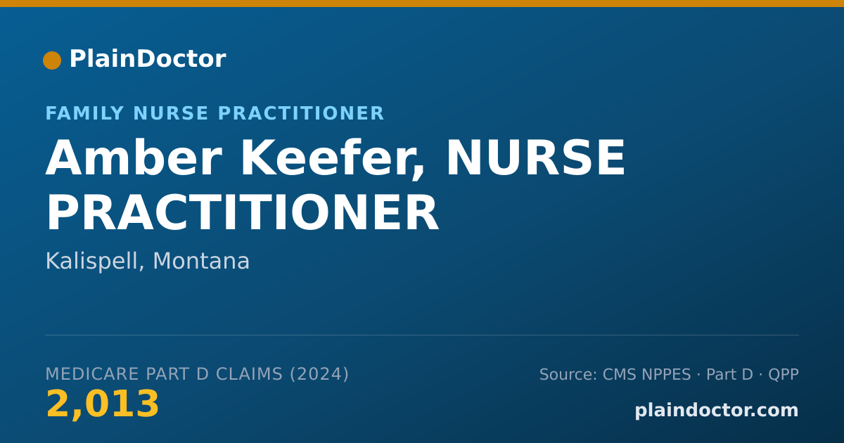 Shareable card for Amber Keefer, NURSE PRACTITIONER - Nurse Practitioner, Kalispell, MT
