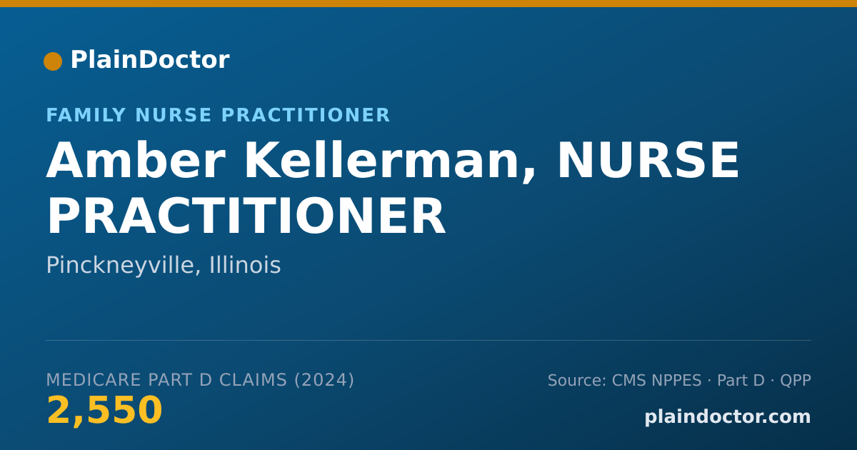 Shareable card for Amber Kellerman, NURSE PRACTITIONER - Family Nurse Practitioner, Pinckneyville, IL