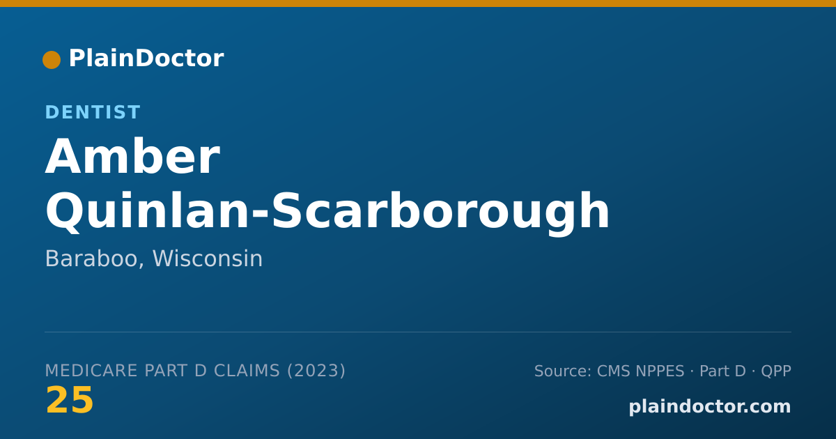 Shareable card for Amber Quinlan-Scarborough - Dentist, Baraboo, WI