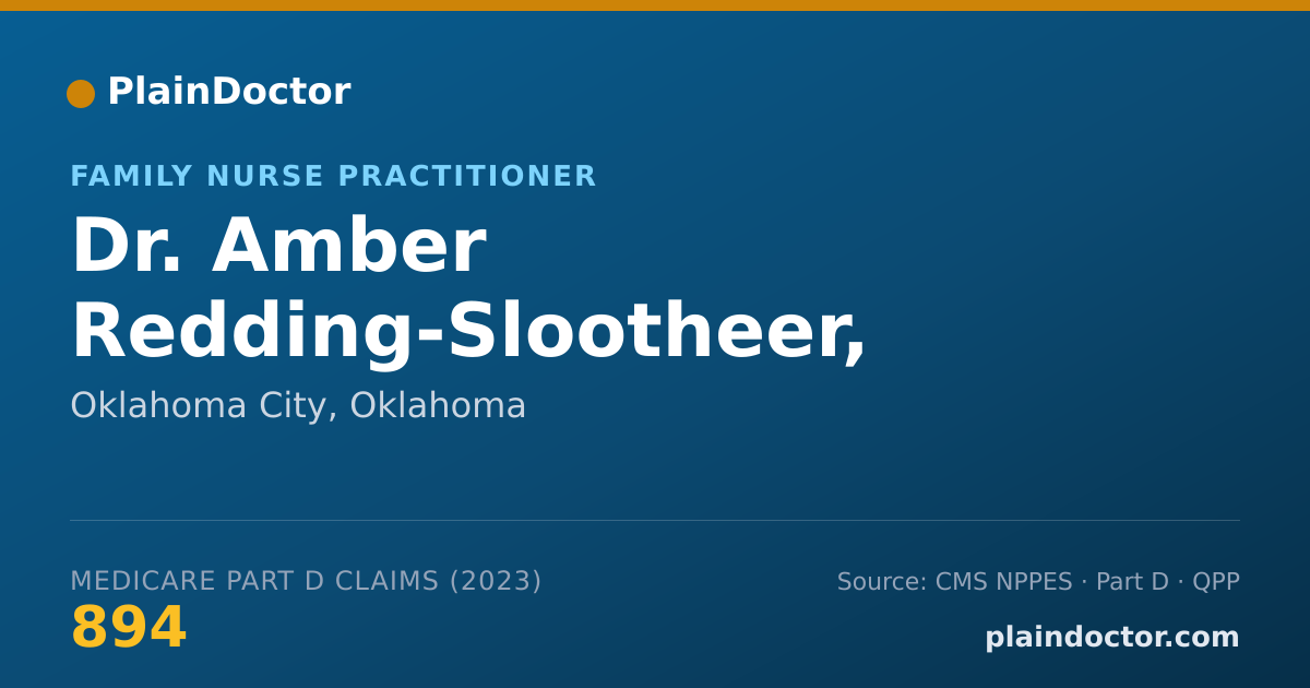 Shareable card for Amber Redding-Slootheer, APRN - Family Nurse Practitioner, Oklahoma City, OK