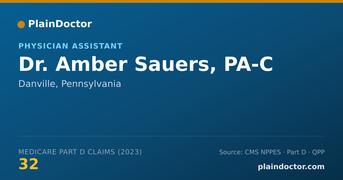 Shareable card for Amber Sauers, PA-C - Physician Assistant, Danville, PA