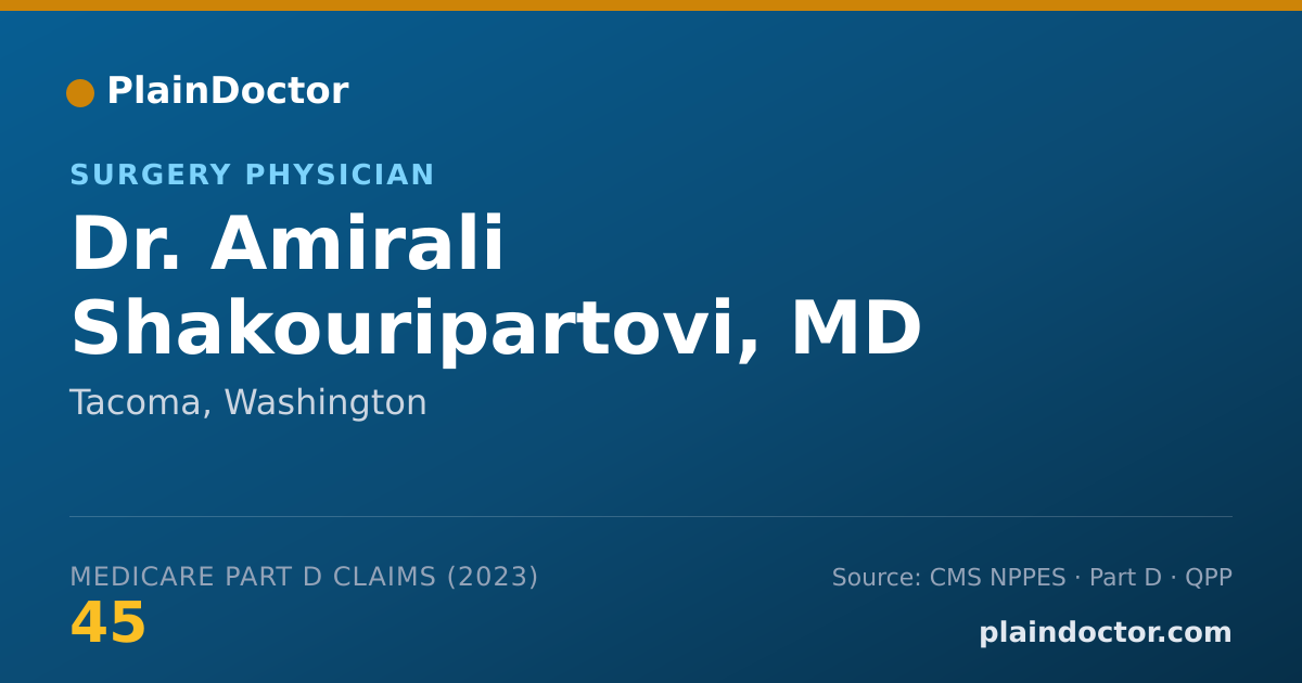 Shareable card for Amirali Shakouripartovi, MD - Surgery Physician, Tacoma, WA