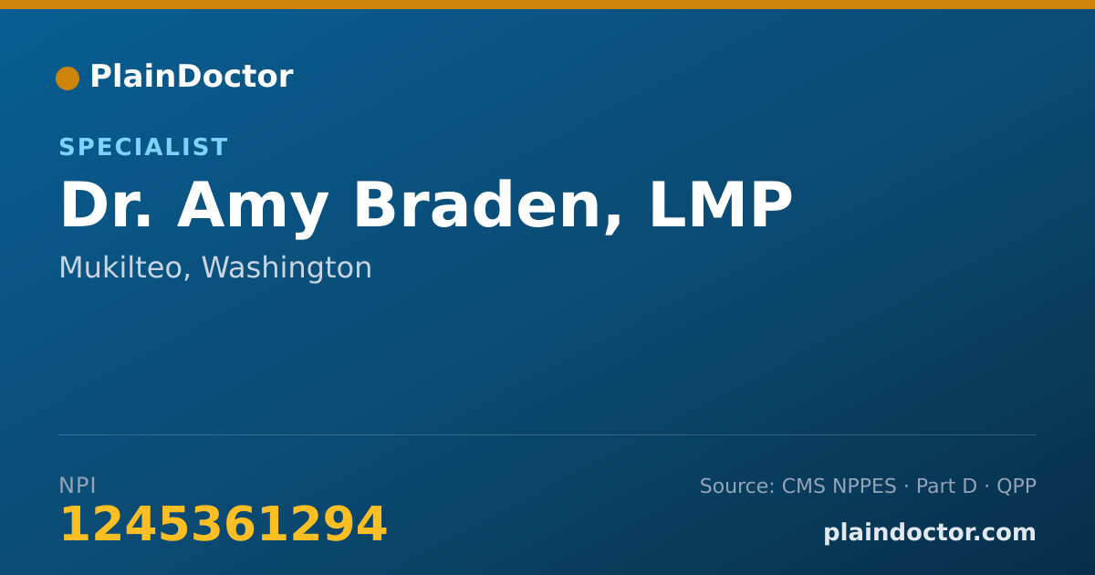 Shareable card for Amy Braden, LMP - Specialist, Mukilteo, WA