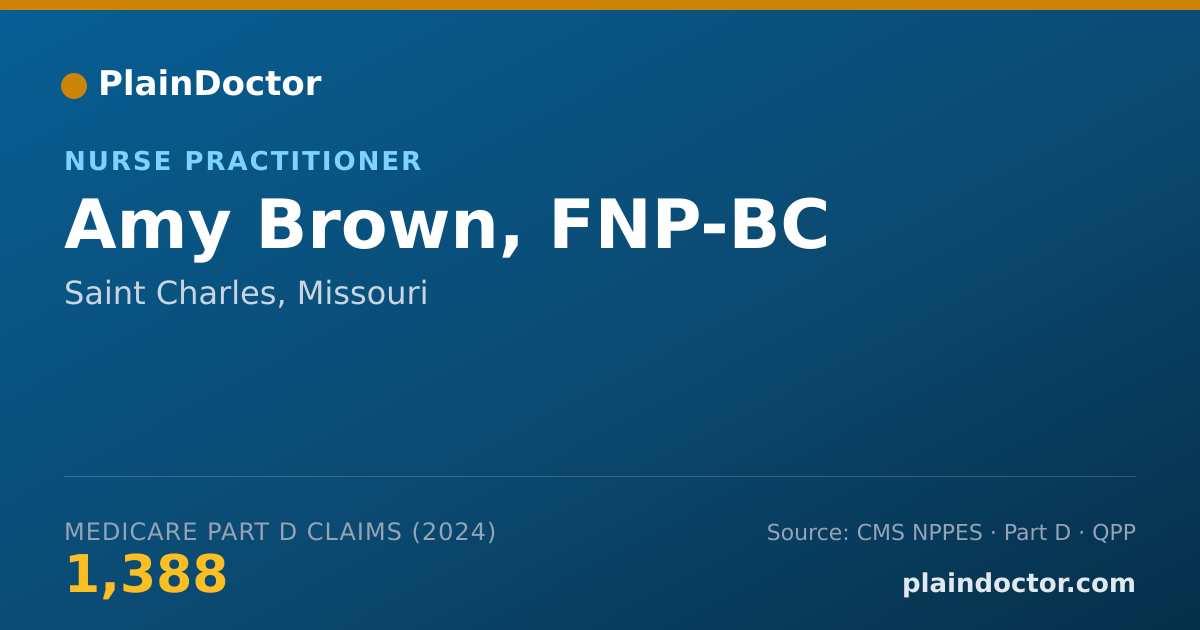 Shareable card for Amy Brown, FNP-BC - Nurse Practitioner, Saint Charles, MO