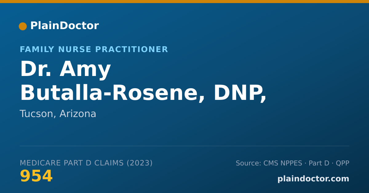 Shareable card for Amy Butalla-Rosene, DNP, FNP-BC - Family Nurse Practitioner, Tucson, AZ