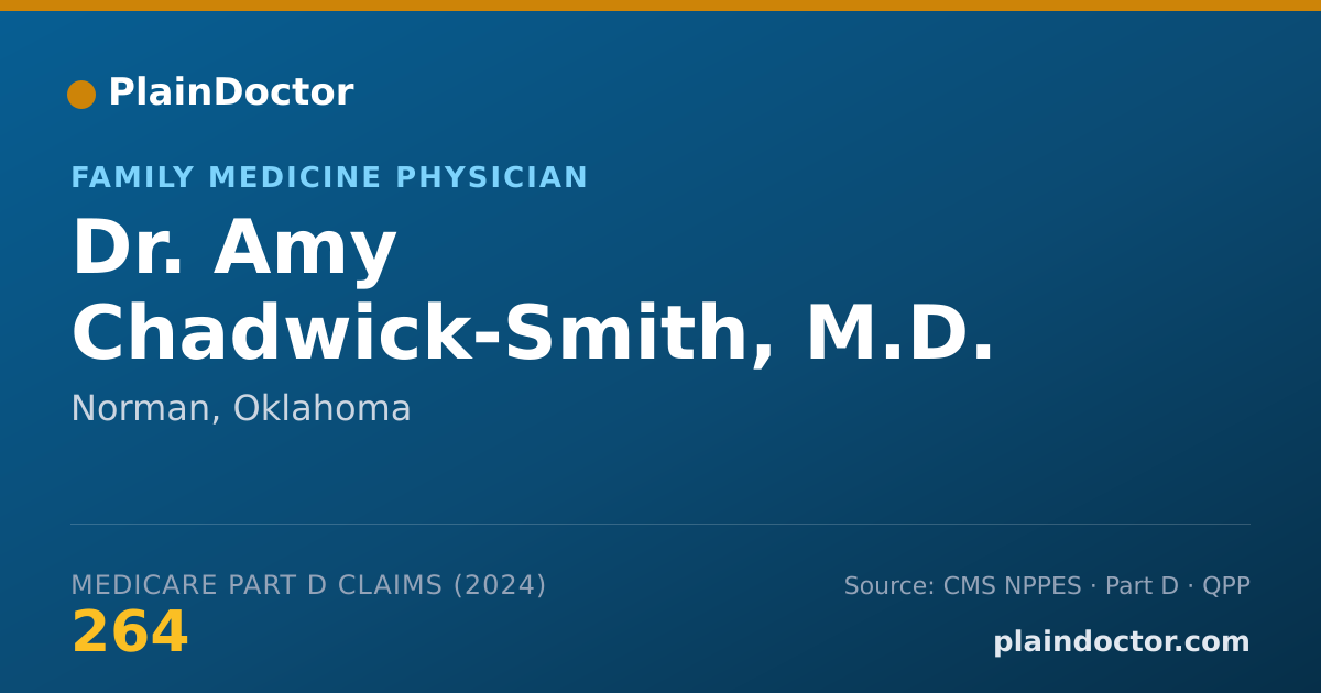 Shareable card for Amy Chadwick-Smith, M.D. - Family Medicine Physician, Norman, OK