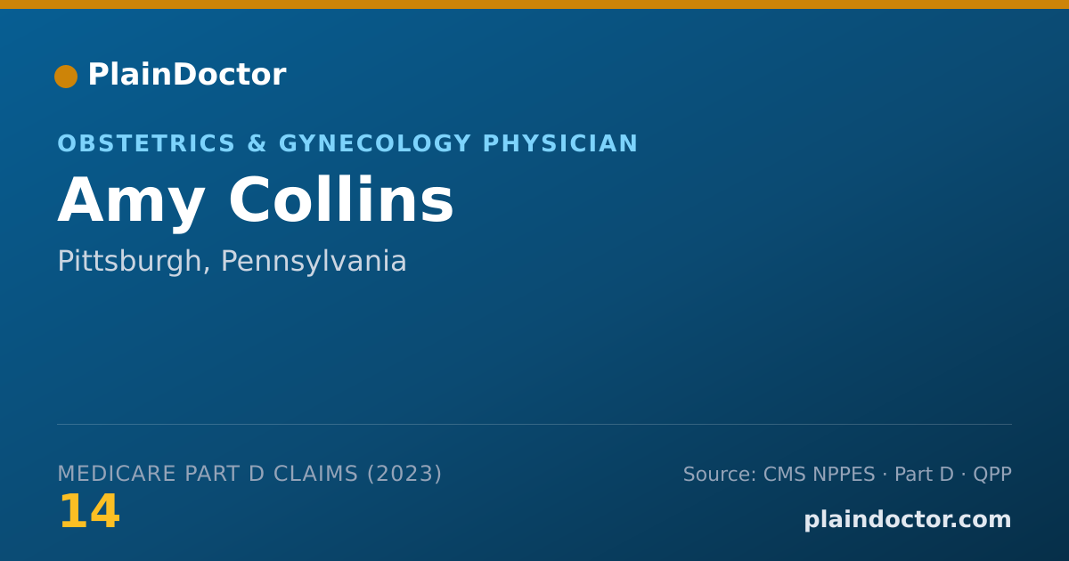 Shareable card for Amy Collins - Obstetrics & Gynecology Physician, Pittsburgh, PA