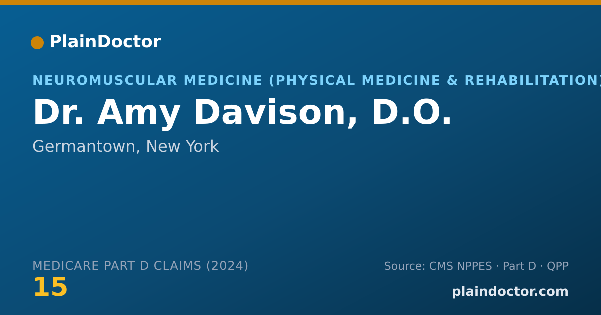 Shareable card for Amy Davison, D.O. - Pediatrics Physician, Germantown, NY