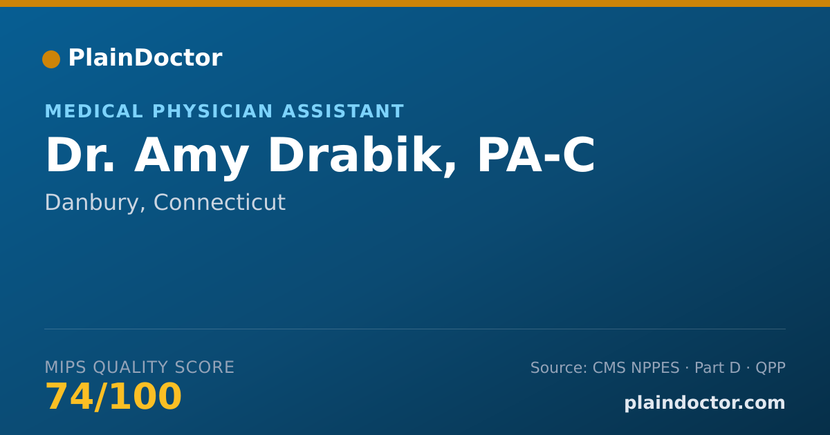 Shareable card for Amy Drabik, PA-C - Medical Physician Assistant, Danbury, CT