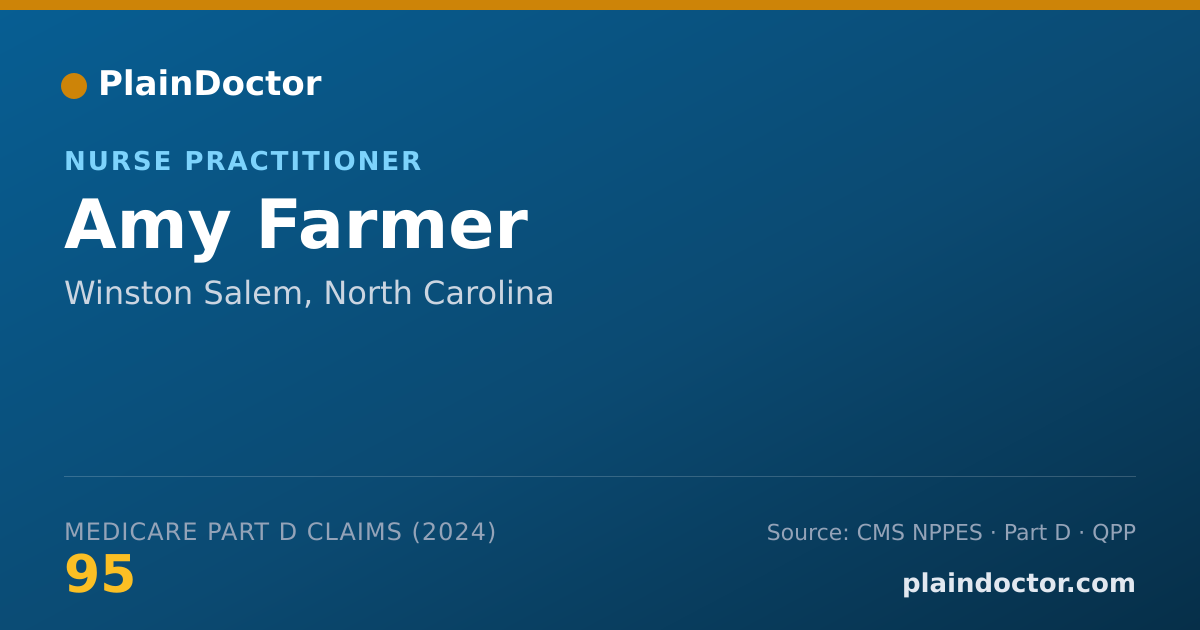 Shareable card for Amy Farmer - Nurse Practitioner, Winston Salem, NC