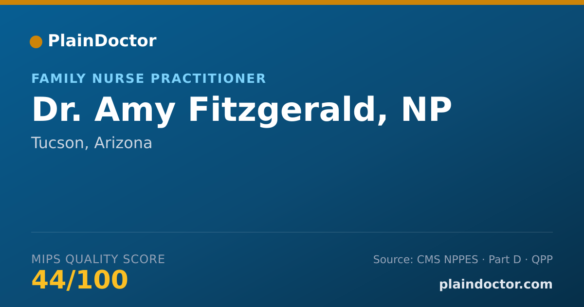 Shareable card for Amy Fitzgerald, NP - Family Nurse Practitioner, Tucson, AZ