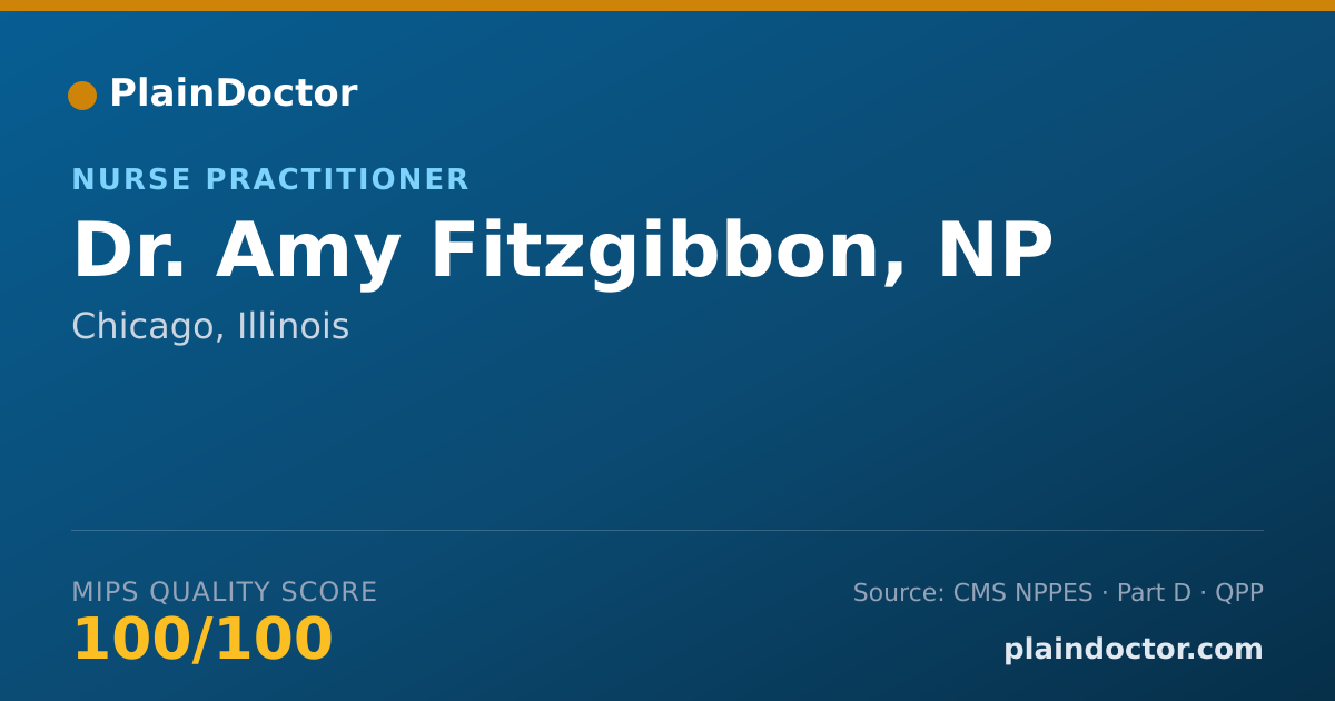 Shareable card for Amy Fitzgibbon, NP - Nurse Practitioner, Chicago, IL