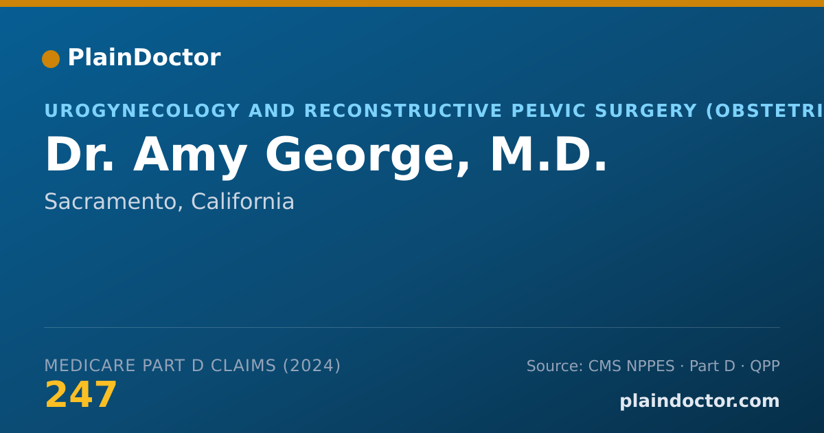 Shareable card for Amy George, M.D. - Urogynecology and Reconstructive Pelvic Surgery (Obstetrics & Gynecology) Physician, Sacramento, CA