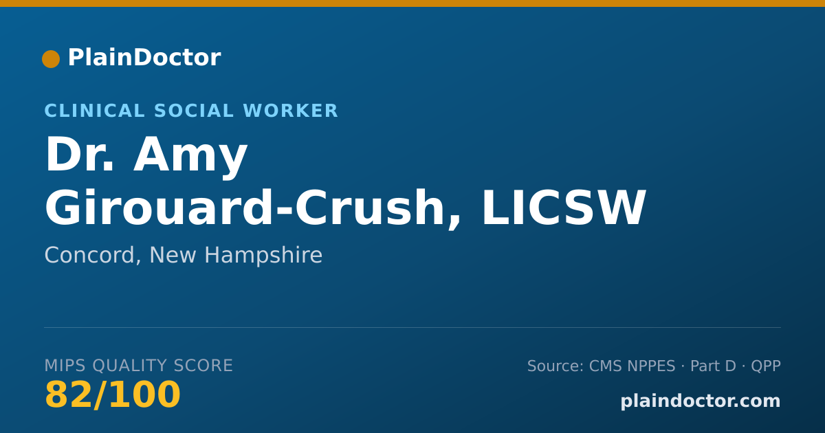 Shareable card for Amy Girouard-Crush, LICSW - Clinical Social Worker, Concord, NH