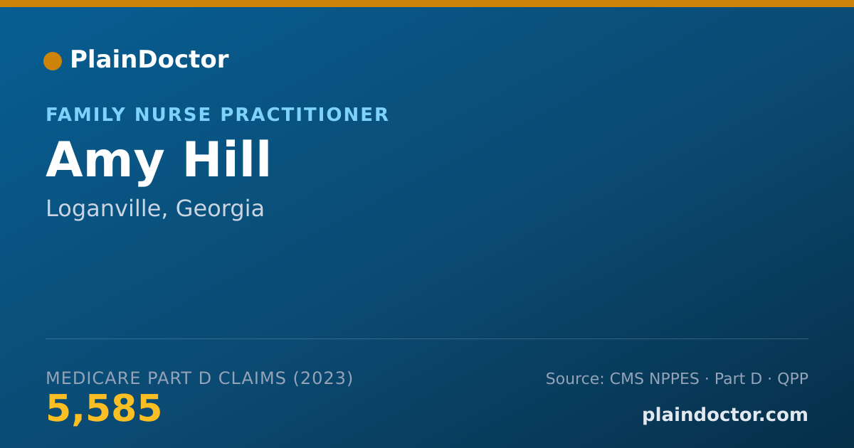 Shareable card for Amy Hill - Family Nurse Practitioner, Loganville, GA