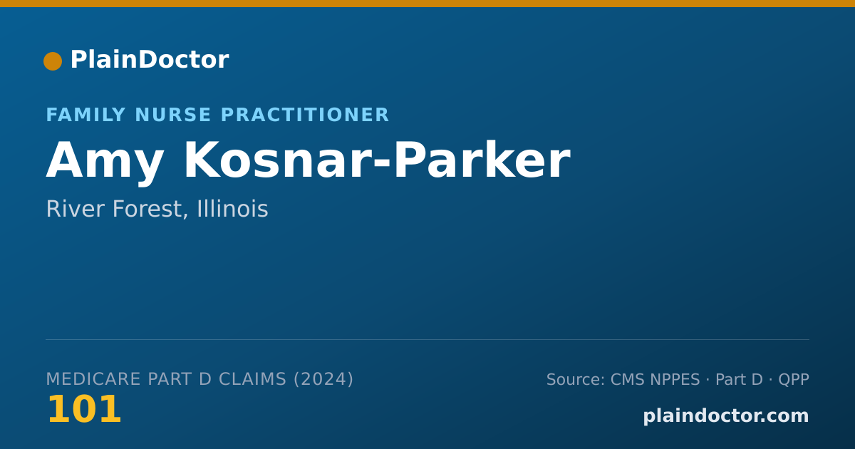 Shareable card for Amy Kosnar-Parker - Family Nurse Practitioner, River Forest, IL