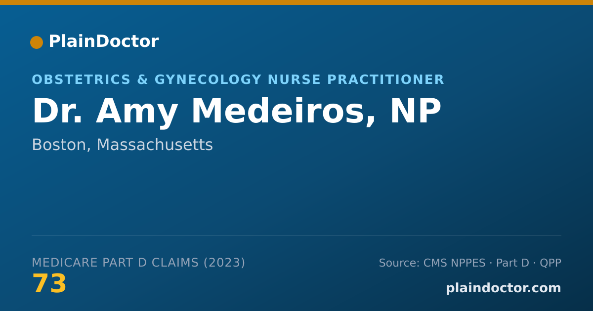 Shareable card for Amy Medeiros, NP - Obstetrics & Gynecology Nurse Practitioner, Boston, MA