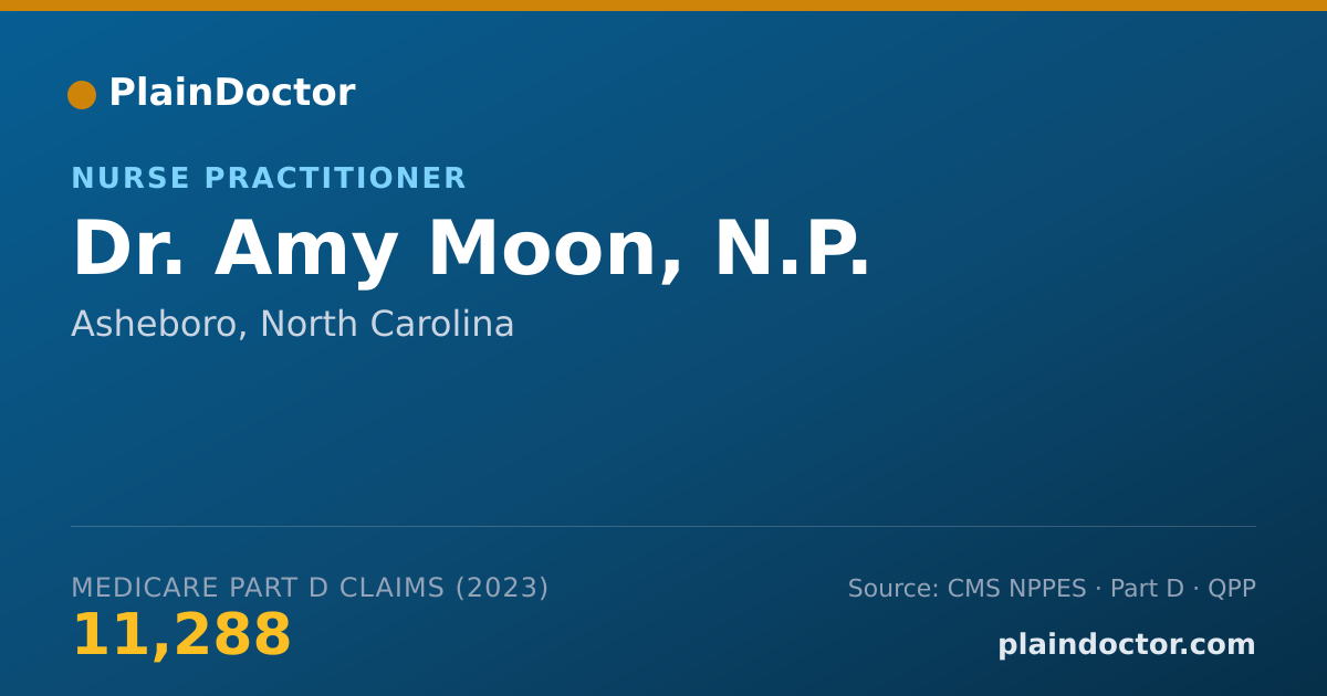 Shareable card for Amy Moon, N.P. - Nurse Practitioner, Asheboro, NC