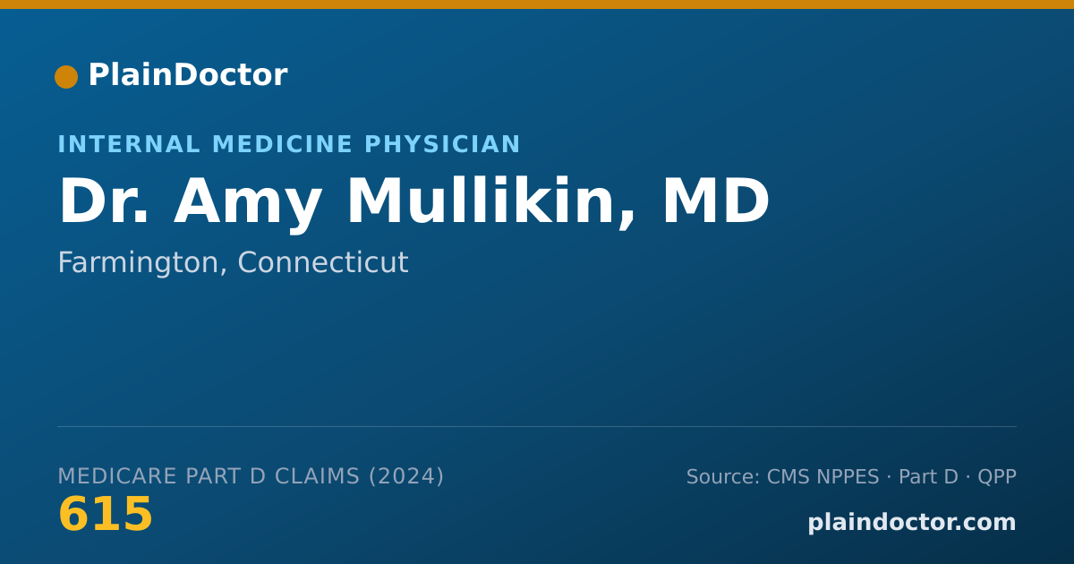 Shareable card for Amy Mullikin, MD - Student in an Organized Health Care Education/Training Program, Farmington, CT