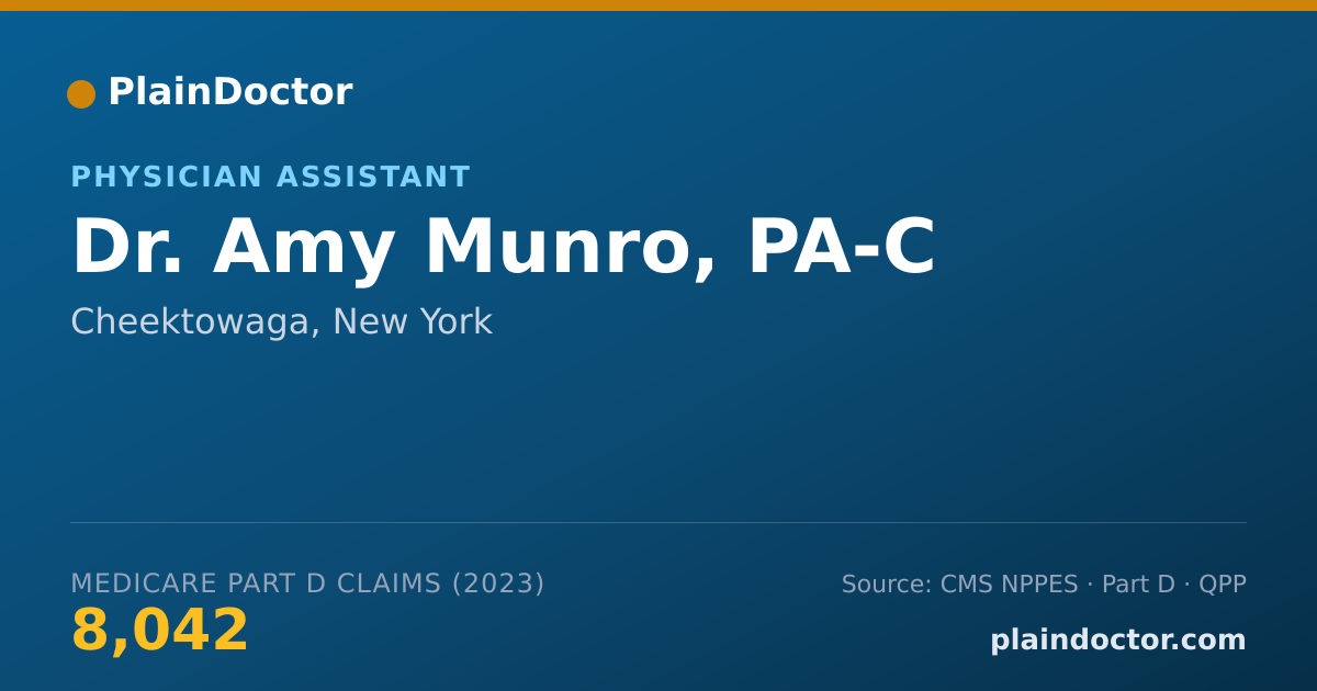 Shareable card for Amy Munro, PA-C - Physician Assistant, Cheektowaga, NY