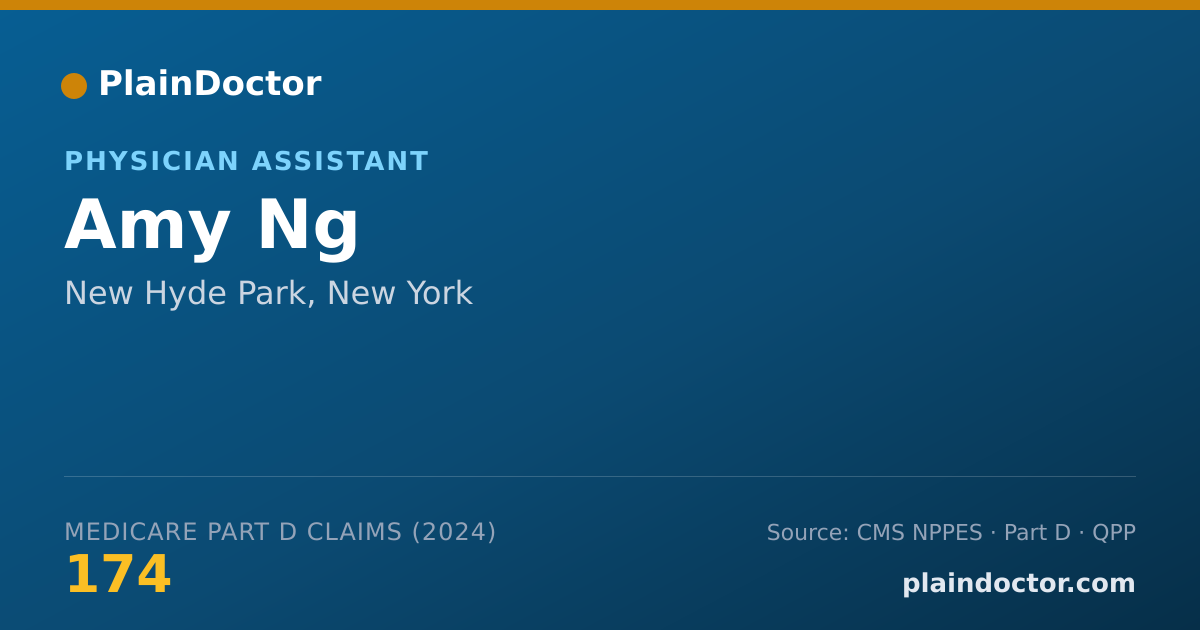Shareable card for Amy Ng - Physician Assistant, New Hyde Park, NY