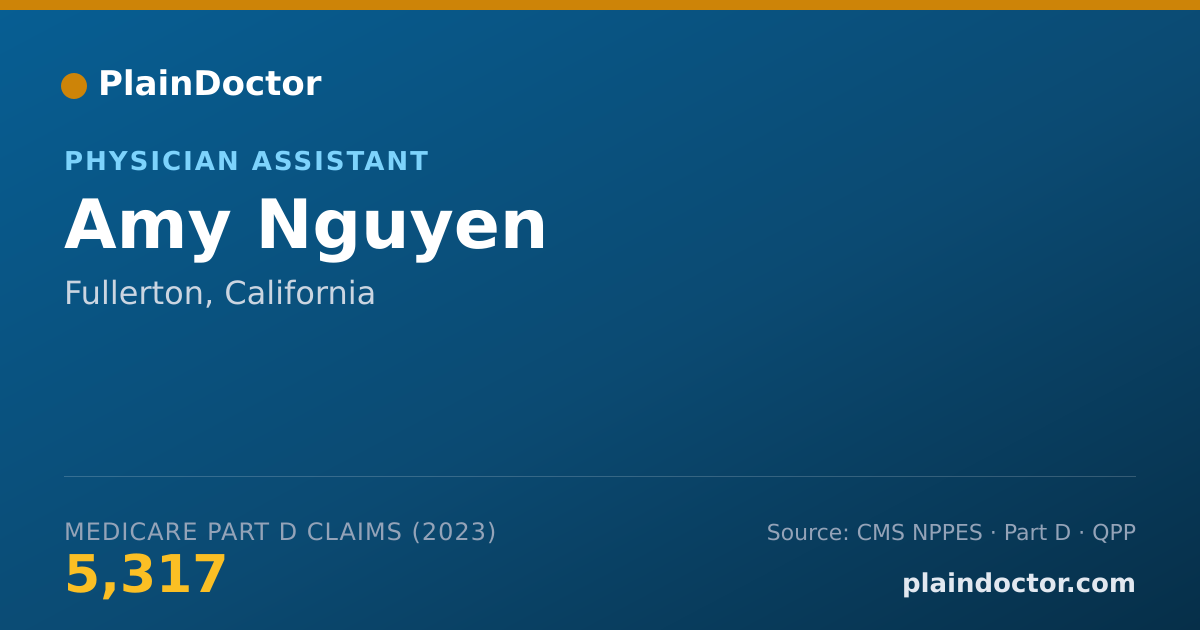 Shareable card for Amy Nguyen - Physician Assistant, Fullerton, CA