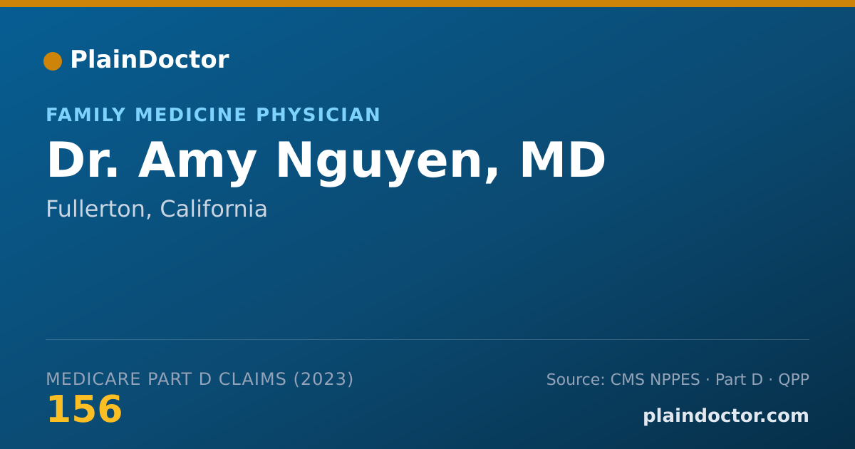 Shareable card for Amy Nguyen, MD - Family Medicine Physician, Fullerton, CA